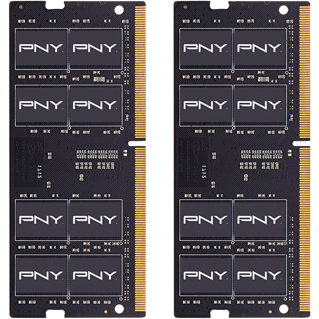 PNY 32GB DDR4 3200 MHz 260-Pin SO-DIMM Kit de Memoria 2x16GB