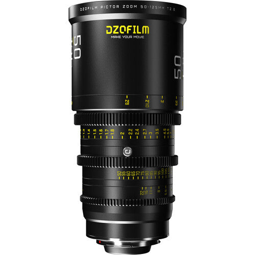 DZOFilm Pictor 50-125mm T2.8 Zoom Parfocal para Super35 con Monturas PL y EF