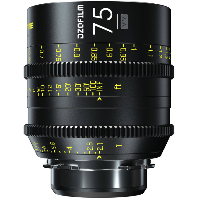 DZOFilm VESPID 75mm T2.1 lente con apertura T2.1 a T22 para sensores Full-Frame