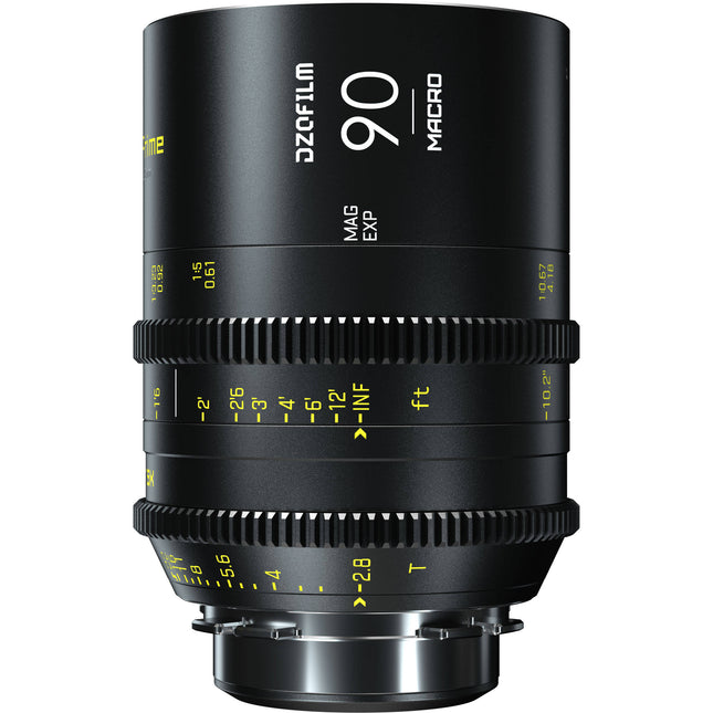 DZOFilm VESPID 90mm T2.8 objetivo macro con apertura T2.1 a T22 y enfoque 300°