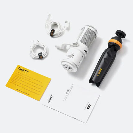 Deity Microphones VO-7U Micrófono Dinámico Supercardioide USB Kit con Trípode 9.8' Cables