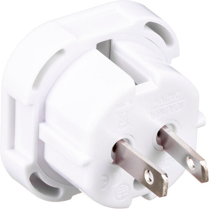 General Brand Adaptador de corriente Euro a USA 2 clavijas