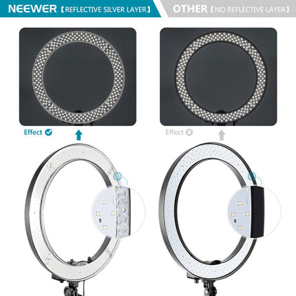Neewer Kit de Luz LED Circular 18" con 240 LEDs y Soporte de 61"