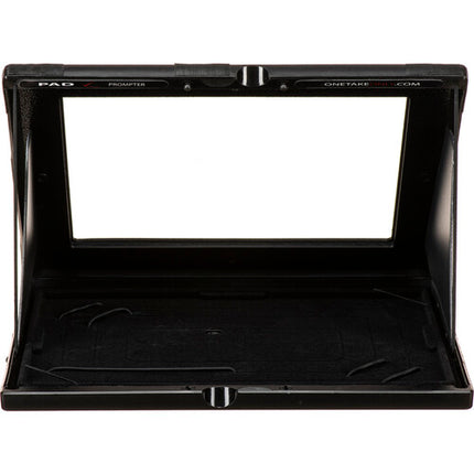 Onetakeonly Pad Prompter para tablets hasta 12.9" para rigs de 15mm con vidrio beamsplitter 70/30 y funda antirreflejo