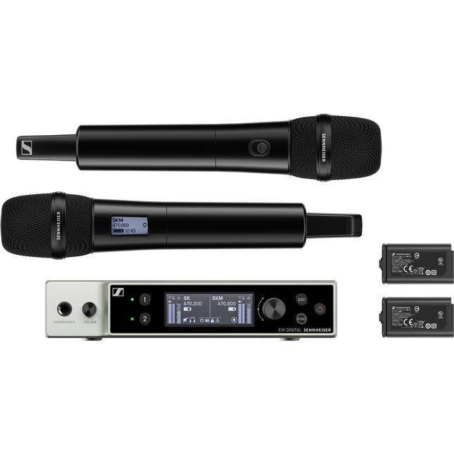 Sennheiser EW-DX 835-S SET Sistema Inalámbrico Dual 2 Micrófonos 80 MHz 12 Horas Batería