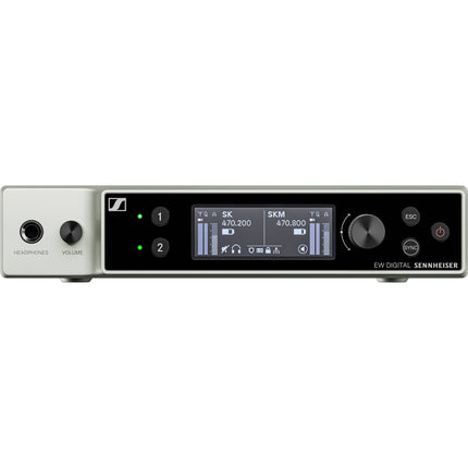 Sennheiser EW-DX EM 2 Receptor Digital Rackmount 2 Canales 80 MHz 3200 Frecuencias