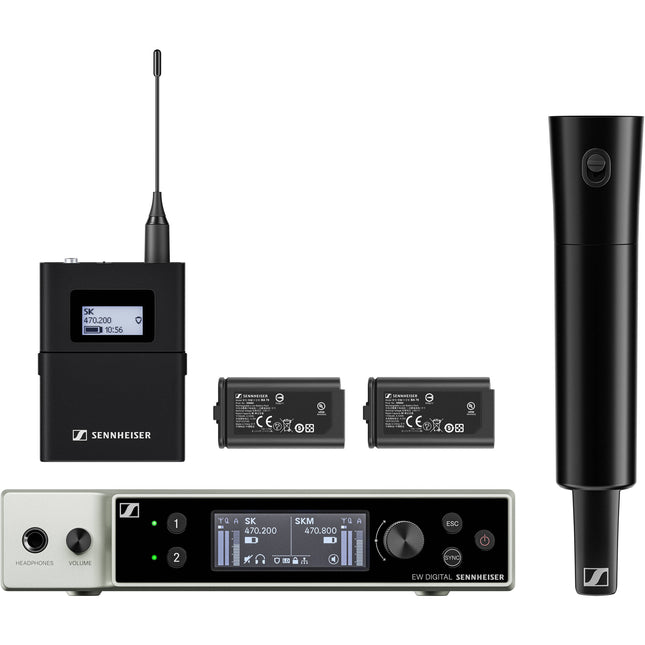 Sennheiser EW-DX SK-SKM-S Sistema inalámbrico digital dual canal 12h batería 330 pies alcance