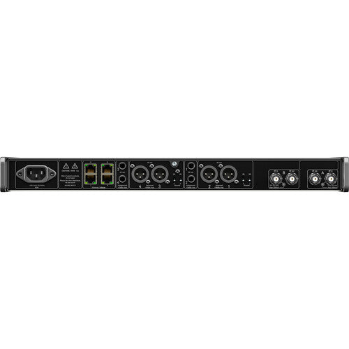 Sennheiser EW-DX EM 4 receptor digital rackmount cuatro canales con Dante 87 MHz banda ancha