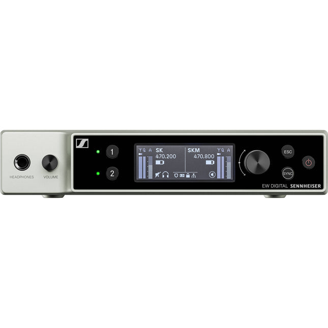 Sennheiser EW-DX EM 2 receptor digital rackmount 2 canales 87 MHz Bluetooth Dante