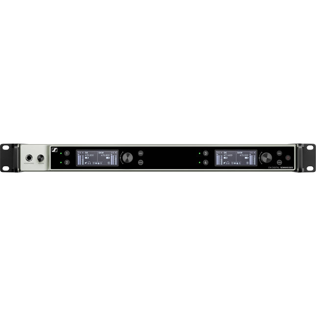 Sennheiser EW-DX EM 4 receptor digital rackmount cuatro canales con Dante 87 MHz banda ancha