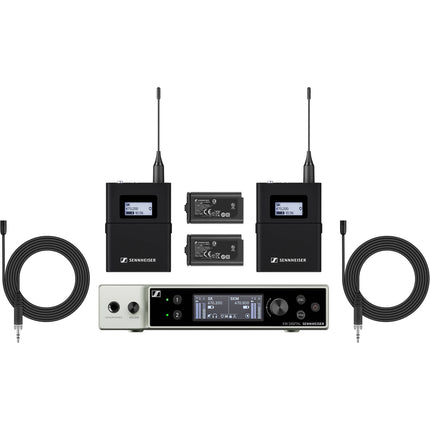 Sennheiser EW-DX MKE 2 SET Sistema Inalámbrico Dual Canal con 12 Horas Batería