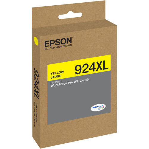 Epson DURABrite Ultra T924XL Cartucho de Tinta Amarilla Alta Capacidad para WorkForce Pro WF-C4810 rápido secado y alta precisión