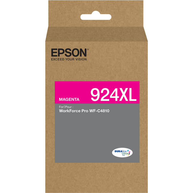 Cartucho de Tinta Magenta Epson DURABrite Ultra T924XL Alta Capacidad Secado Rápido