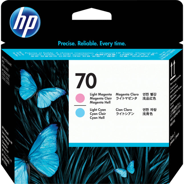 Cabezales de impresión HP 70 Light Magenta y Light Cyan para Designjet 24 y 44 pulgadas