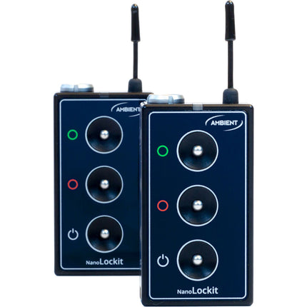 Ambient Recording NanoLockit Mini Sincronizador de Código de Tiempo Preciso 2 Pack con Registro