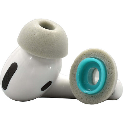 Dekoni Audio Premium Memory Foam Almohadillas para Apple AirPods Pro 3 unidades Large Gris