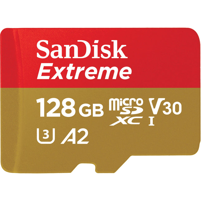 SanDisk 128GB Extreme microSDXC Tarjeta de Memoria UHS-I 190MB/s Lectura 90MB/s Escritura