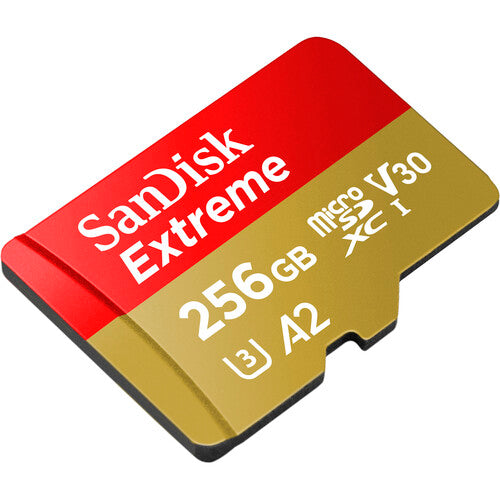 SanDisk 256GB Extreme UHS-I microSDXC tarjeta de memoria 190MB/s lectura 130MB/s escritura