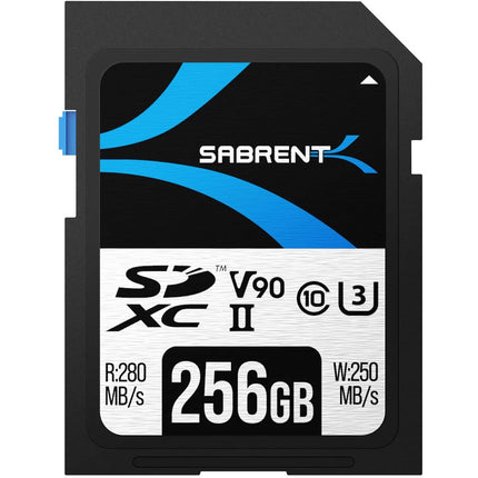 Sabrent 256GB Rocket Tarjeta de Memoria SDXC UHS-II 280MBs Lectura 250MBs Escritura