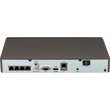 Hikvision EKI-K41T44 NVR 4 Canales 8MP 1TB HDD Kit 4 Cámaras 4MP Visión Nocturna