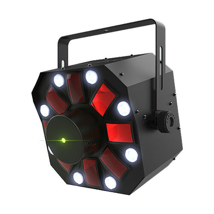 CHAUVET DJ Swarm 5 FX ILS Kit de efectos múltiples RGB-AW láser y estroboscópico con cable DMX seguridad y abrazadera