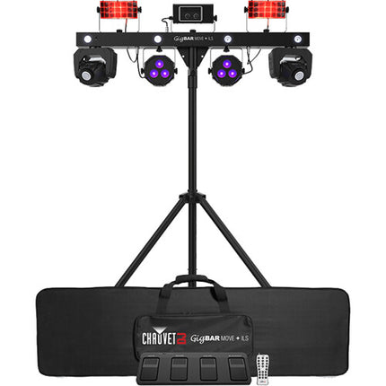 CHAUVET DJ GigBAR Move Sistema de Iluminación 5 en 1 con 2 Moving Heads y Láser RGB