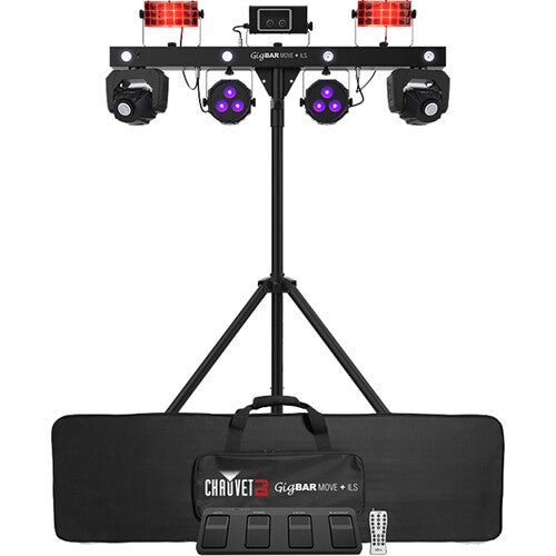 CHAUVET DJ GigBAR Move Sistema de Iluminación 5 en 1 con 2 Moving Heads y Láser RGB