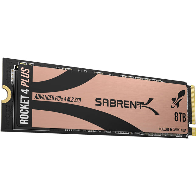 Sabrent 8TB Rocket 4 PLUS SSD Interno M.2 2280 PCIe 4.0 7000 MB/s Lectura 6000 MB/s Escritura
