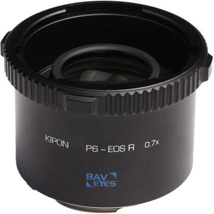 KIPON Baveyes Adaptador de Montura 0.7x para Pentacon 6 a Canon RF con Enfoque Infinito y Construcción de Aluminio