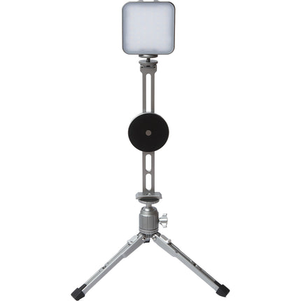 Explorer Photo & Video Soporte Magnético Tripode iPhone MagSafe con Luz AuraLED 500 y Tripode de Mesa