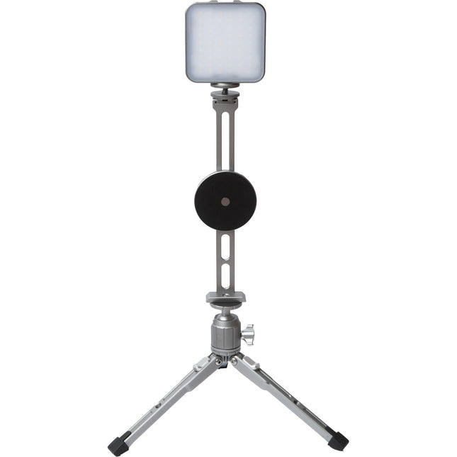Explorer Photo & Video Soporte Magnético Tripode iPhone MagSafe con Luz AuraLED 500 y Tripode de Mesa