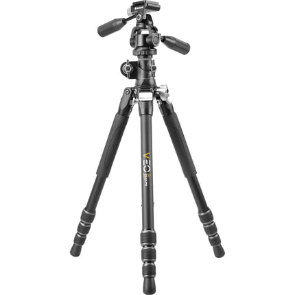 Vanguard VEO3T+264APS trípode de viaje aluminio altura 61.42" capacidad 22 lb con cabezal panorámico VEO PH-38S y monopod altura 64.3"