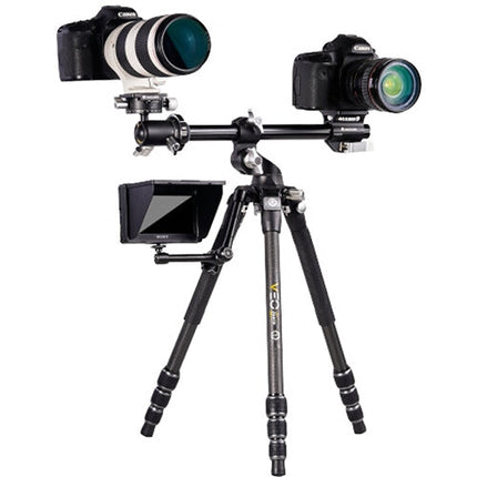 Vanguard VEO 3T+ 234CB Trípode de Viaje Fibra de Carbono 4 Secciones 146 cm Altura Máxima con Cabezal Esférico Dual