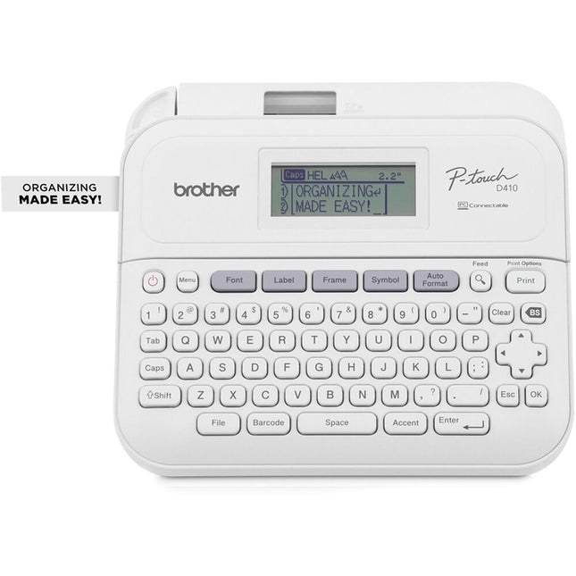 Brother PT-D410 Rotuladora de Escritorio Transferencia Térmica 180 dpi Velocidad 0.8 Pulgadas por Segundo