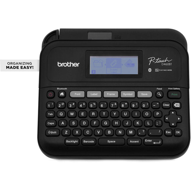 Brother PTD460BT Etiquetadora Profesional Con Pantalla 2 Líneas Cinta 3/4 Pulgadas