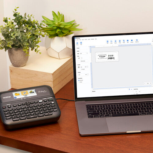 Brother PTD610BT Impresora de Etiquetas 20 Caracteres LCD 1 Pulgada QWERTY