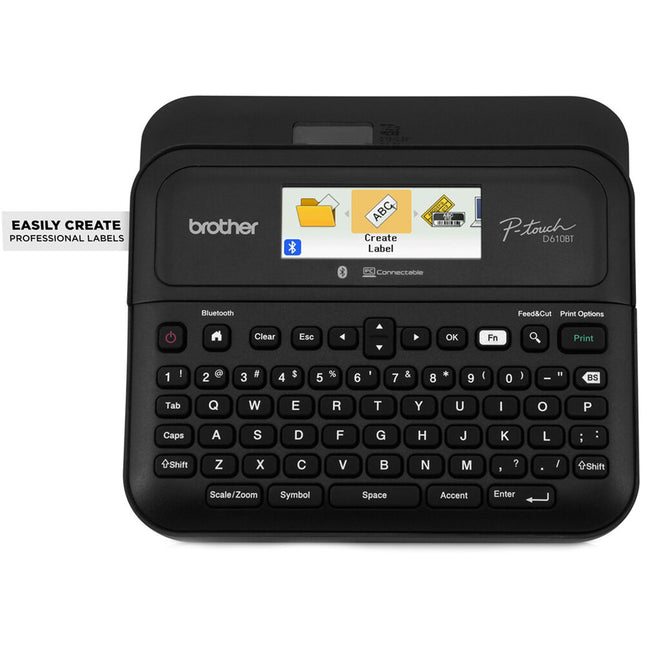 Brother PTD610BT Impresora de Etiquetas 20 Caracteres LCD 1 Pulgada QWERTY