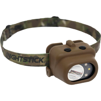 Nightstick NSP-4610C Linterna Frontal LED Multifunción 210 Lumen IPX7 Con Banda Elástica Camuflada