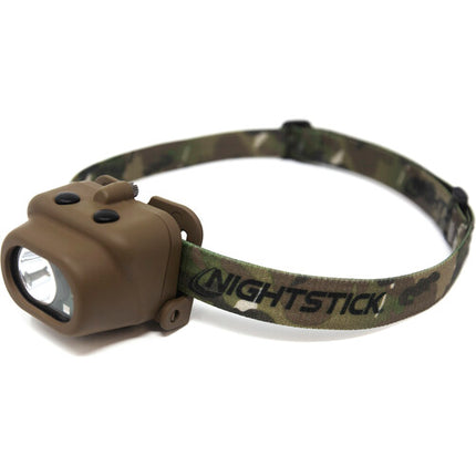 Nightstick NSP-4610C Linterna Frontal LED Multifunción 210 Lumen IPX7 Con Banda Elástica Camuflada