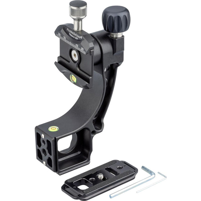 ProMediaGear GT2 Tomahawk V2 Adaptador Gimbal para Cabezas Bola 50 lb 7 pulgadas