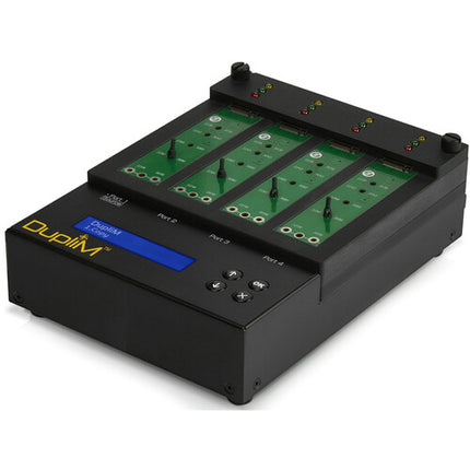DupliM 3-Target Duplicador y Sanitizador M.2 NVMe PCIe 200 MB/s Diseño Independiente