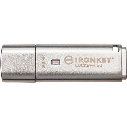 Kingston 32GB IronKey Locker+ 50 Memoria USB Tipo A 145MB/s Leer 115MB/s Escribir