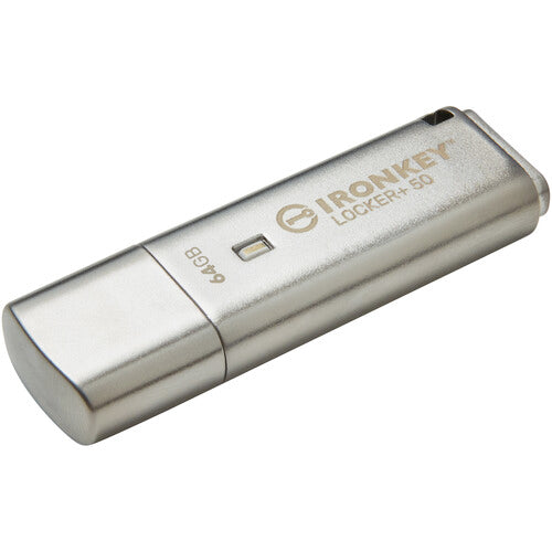 Kingston 64GB IronKey Locker+ 50 USB 3.2 Gen 1 Pendrive 145 MB/s Lectura 115 MB/s Escritura