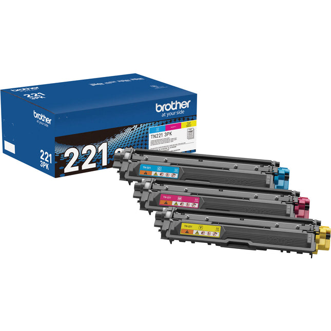 Cartuchos Toner Color Brother TN221 3-Pack Cyan Magenta Amarillo