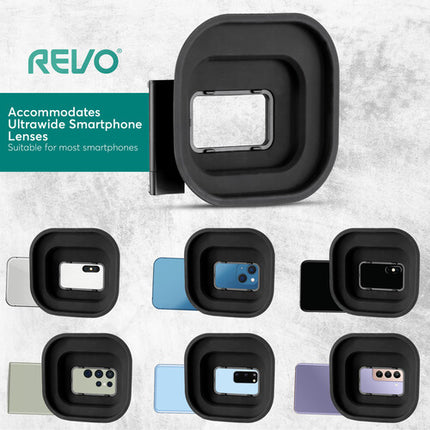 Revo Smartphone Lens Hood Sombrilla Para Lentes Ultrawide 2.4 A 3.3 Pulgadas