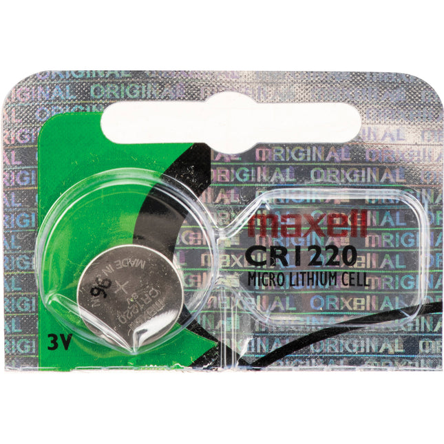 Maxell CR1220 Batería de Litio 3V Para Electrónica Alta Resistencia