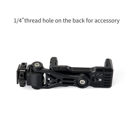 ANDYCINE Soporte Universal de Metal para Smartphone con Rotación 360° y Montajes 1/4"-20