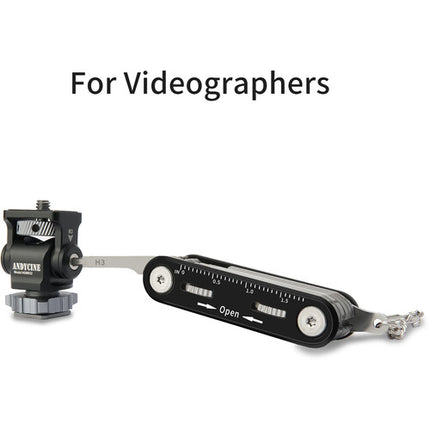 ANDYCINE QCS III Multiherramienta Plegable 10 en 1 para Cámaras y Gimbals Tamaño Bolsillo Acero
