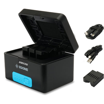 ANDYCINE Estuche Cargador para Baterías GoPro HERO 10400mAh Carga Rápida