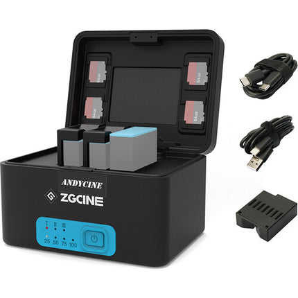 ANDYCINE Estuche Cargador para Baterías GoPro HERO 10400mAh Carga Rápida